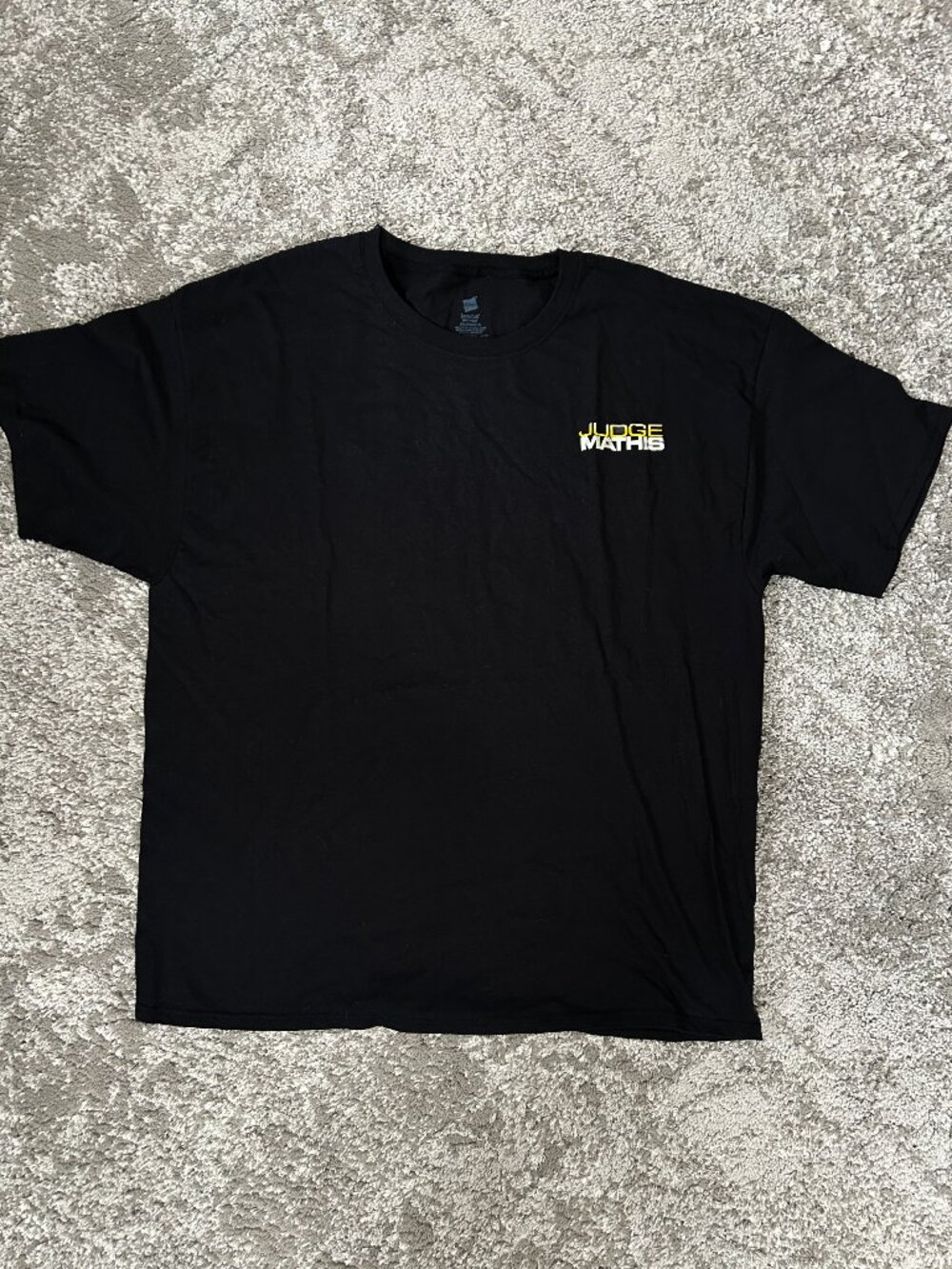Judge Mathis T-shirt Adult Size 2XL Black Short Sleeve Mens TV Show NEW